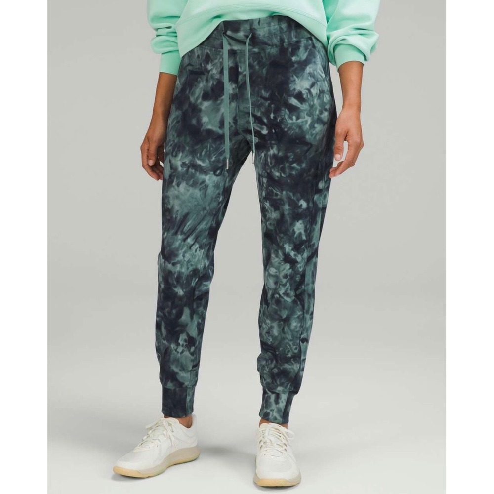 Lululemon Ready to Rulu High-Rise Jogger Diamond Dye Silver Blue Tidewater Sz 8